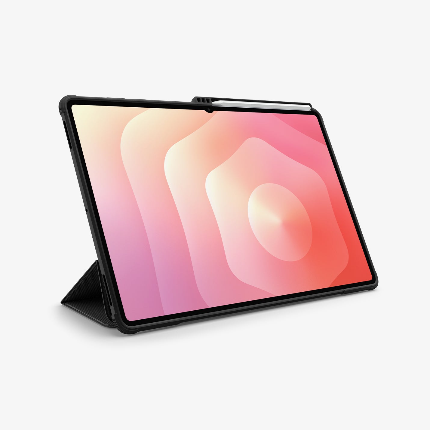 ACS10150 - Galaxy Tab S11 Ultra Rugged Armor Pro showing the front with device propped up by built in kickstand