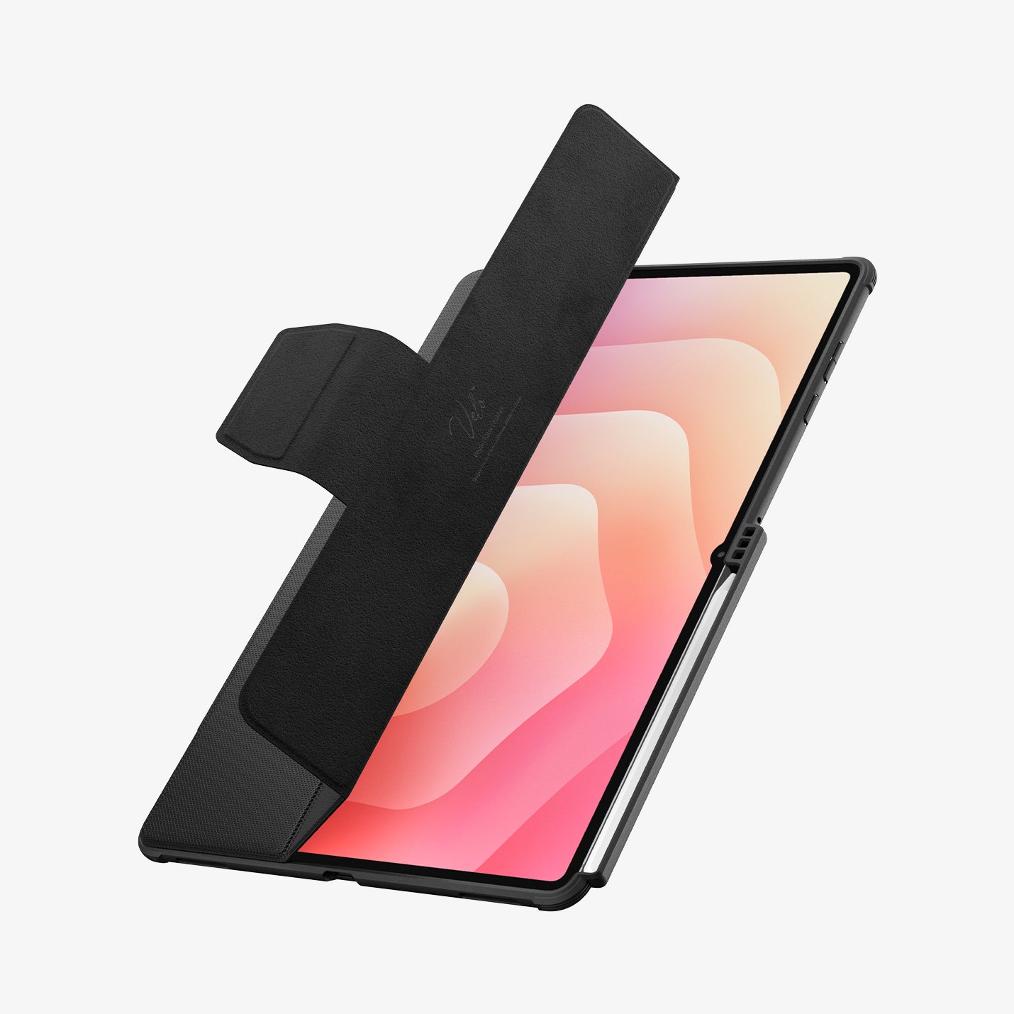 ACS10150 - Galaxy Tab S11 Ultra Rugged Armor Pro showing the front with cover slightly open