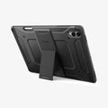 ACS10218 - Galaxy Tab S11 Ultra Series Tough Armor Pro showing the back with device propped up by built in kickstand