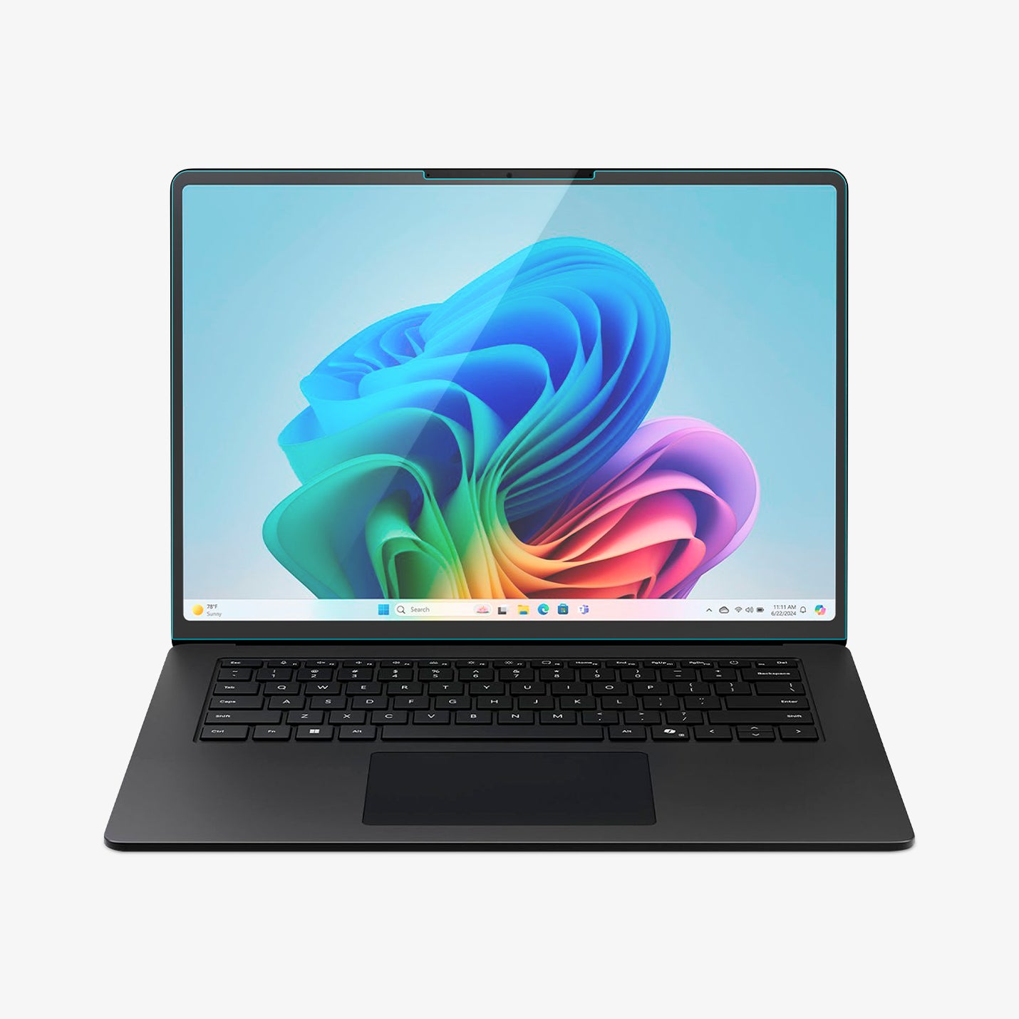 AGL08633 - Microsoft Surface Laptop 15-inch (2024) Glas.tR SLIM showing the front, with screen protector installed to a device
