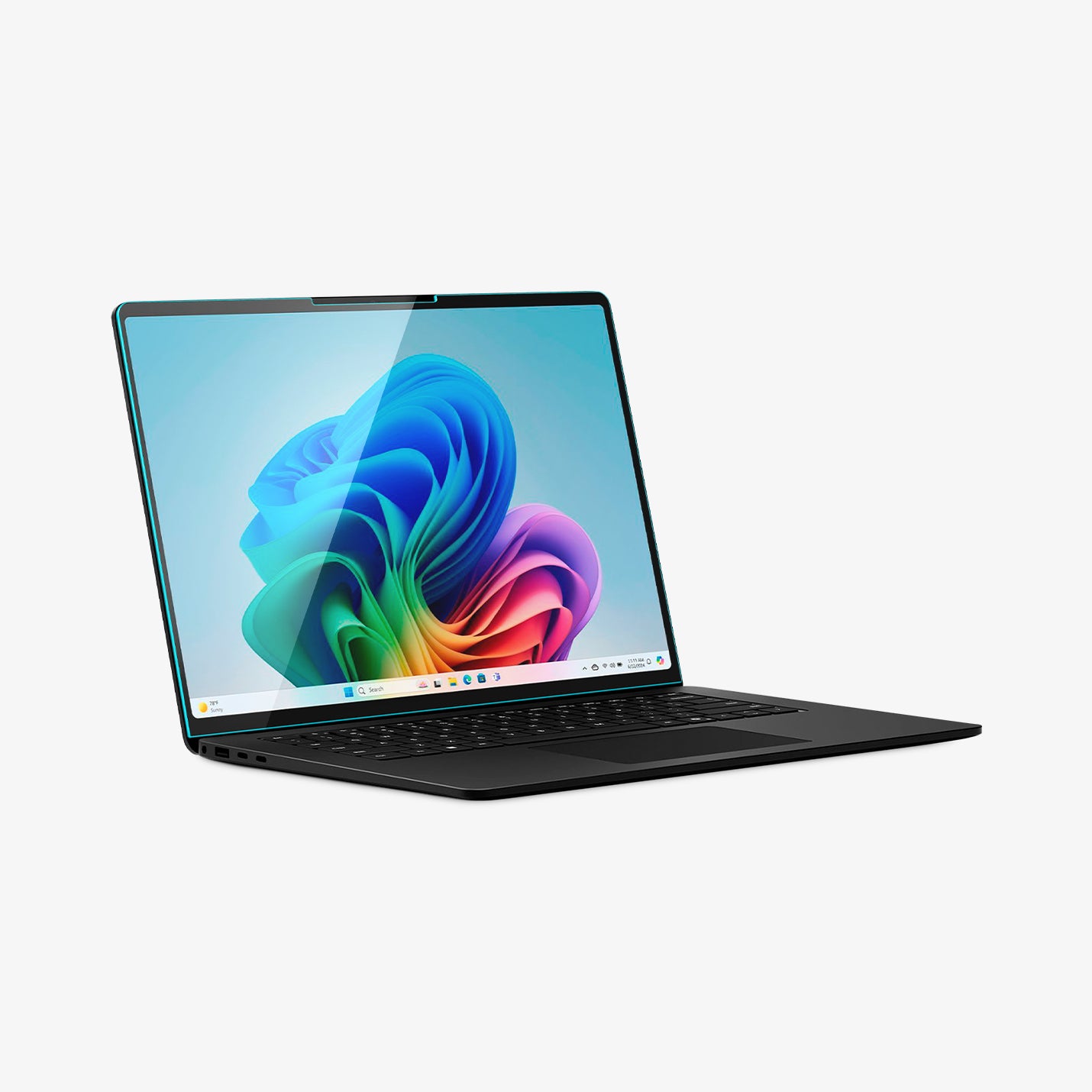 AGL08633 - Microsoft Surface Laptop 15-inch (2024) Glas.tR SLIM showing the front with screen protector installed to a device