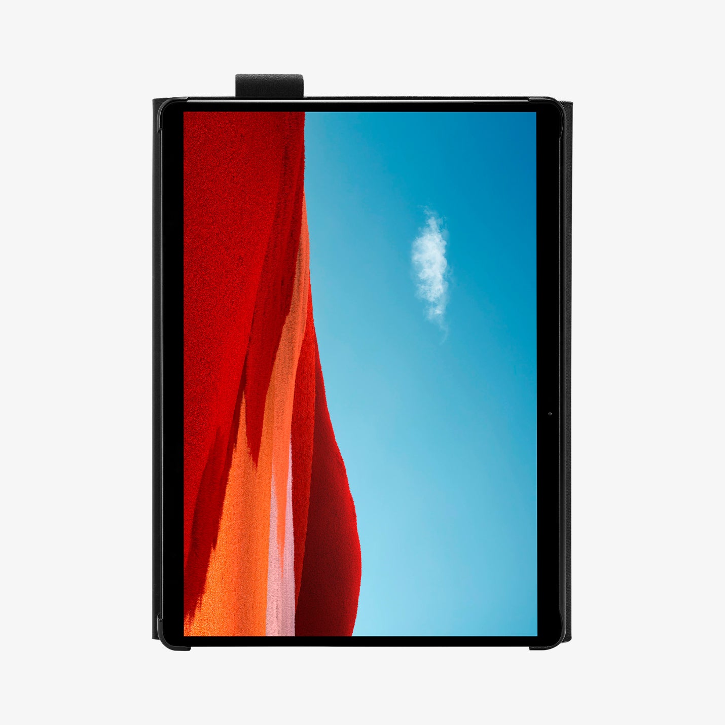 ACS04207 - Microsoft Surface Pro 10 Case Stand Folio in Black showing the front of screen