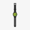 ACS08338 - Galaxy Watch 7 (44mm) Rugged Armor Pro in Matte Black showing the front and sides band in full length