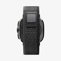 AMP11614 - Galaxy Watch Ultra Series - Athlex Air showing the side profile of the Galaxy Watch Ultra with the Athlex Air band wrapped around, top-down view.