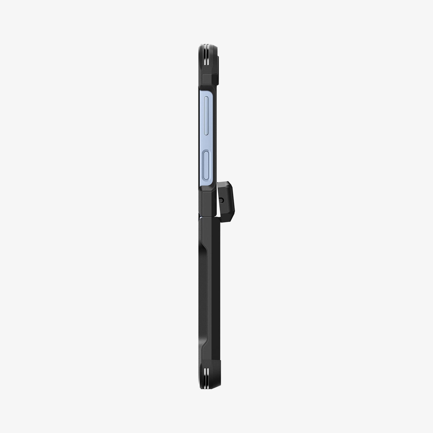 ACS09807 - Galaxy Z Flip 7 FE Series Tough Armor Pro (MagFit) in black showing the side