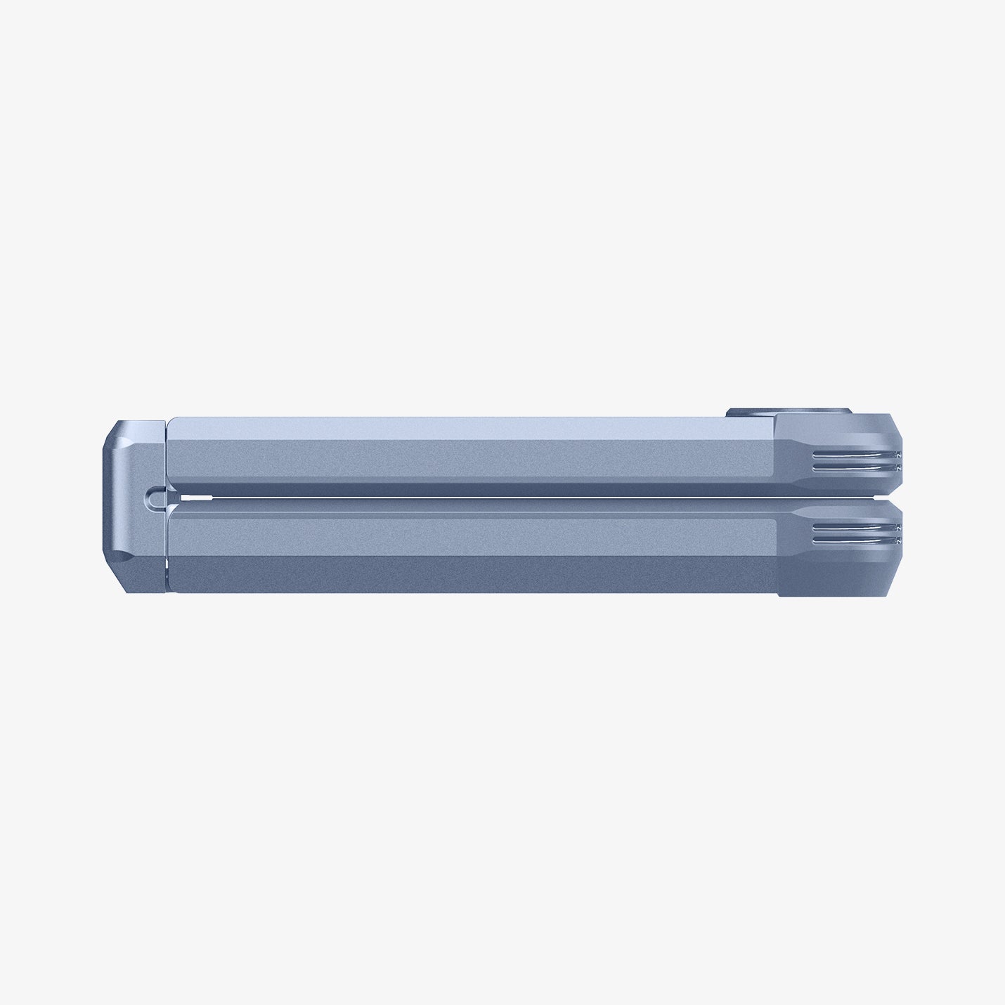 ACS09808 - Galaxy Z Flip 7 FE Series Tough Armor Pro (MagFit) in Sierra Blue showing bottom