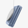 ACS09808 - Galaxy Z Flip 7 FE Series Tough Armor Pro (MagFit) in Sierra Blue showing the side and back with magsafe charger attached to case