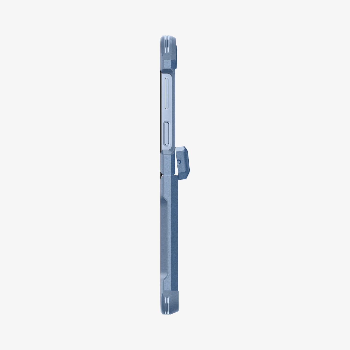 ACS09808 - Galaxy Z Flip 7 FE Series Tough Armor Pro (MagFit) in Sierra Blue showing the side