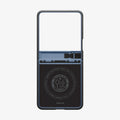 ACS09562 - Galaxy Z Flip 7 Case Tough Armor Pro (MagFit) in sierra blue showing the inside of case