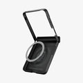 ACS11511 - Galaxy Z Flip 8 Series - Air Fit Pro (Mag Fit) showing an angled close-up of the case's interior with a circular magnet alignment ring highlighted, alongside patent and product labeling.