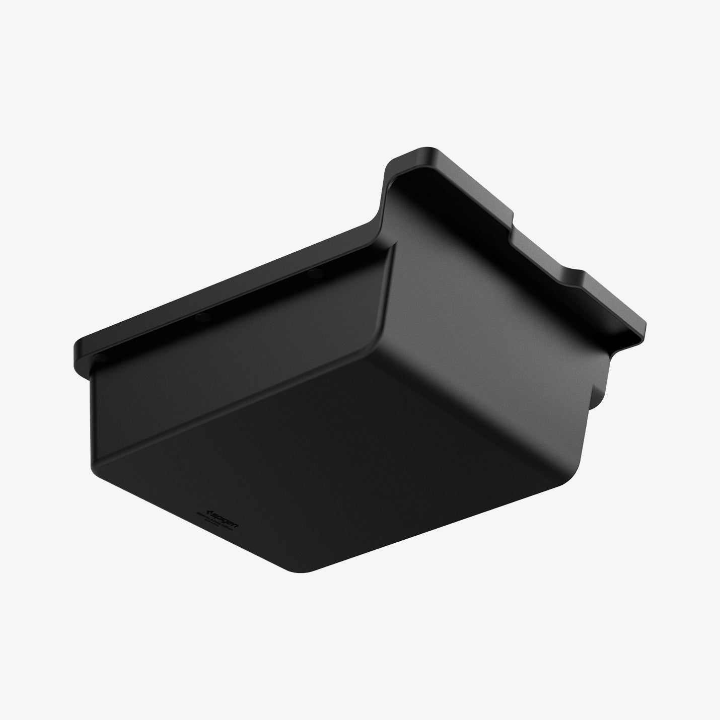ACP04508 - Tesla Model y & 3 Center Console Organizer Tray in black showing the back, bottom and side