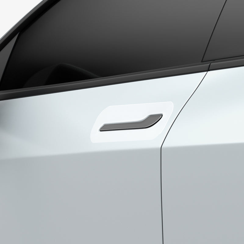 AFL06989 - Tesla Model Y & 3 Platinum Shield Car Door showing the front side view installed onto car door
