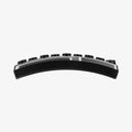ACP07220 - Tesla Model Y & 3 Pedal Cover TO201 in Black showing the front of a pedal cover and partial side