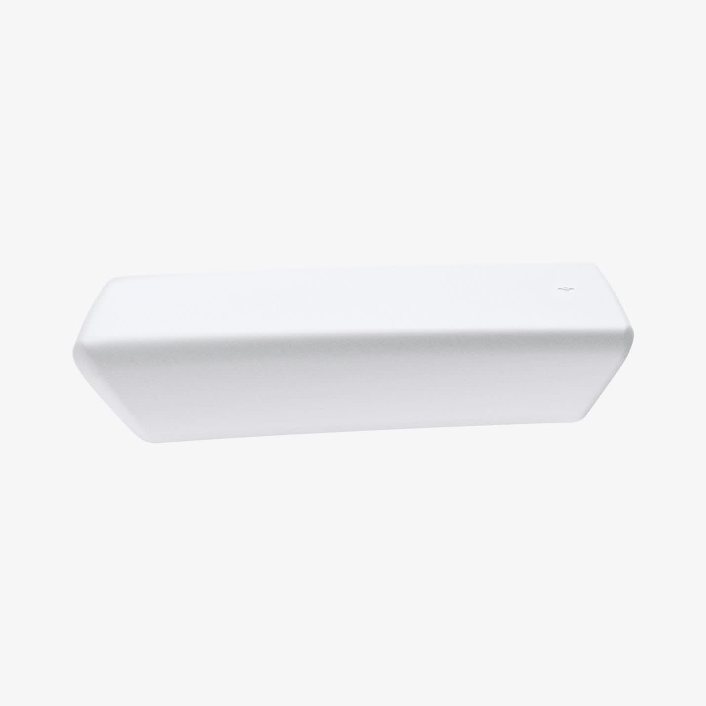 ACP07646 - Tesla Model 3 Highland Armrest Cover TO240H in White showing the front and side