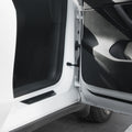 ACP07123 - Tesla Model Y & 3 Door Lock Cover TO320 in Black showing the car door opened