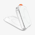 AFA07557 - MagSafe Card Holder Tintap (MagFit) in Frost Clear showing the front and partial inner