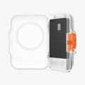 AFA07557 - MagSafe Card Holder Tintap (MagFit) in Frost Clear showing the inner with cards inside