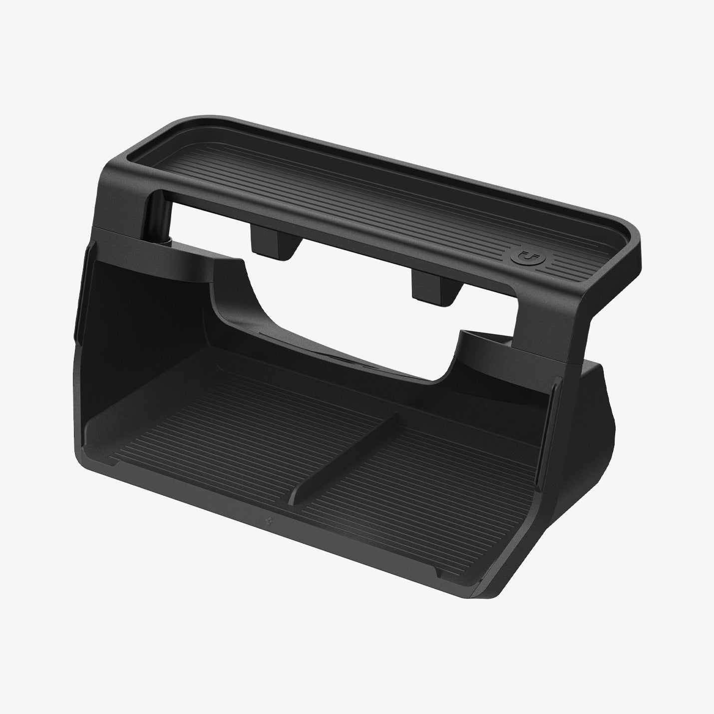 ACP08373 - Tesla Model 3 Highland Under Screen Organizer TO227H in Black showing the inner of the organizer