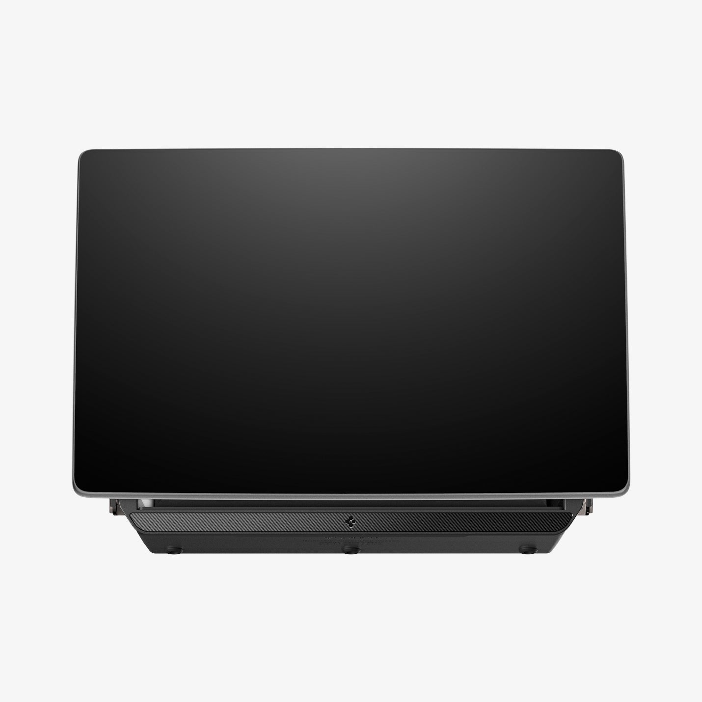 ACP11105 - Tesla Series - Under Screen Organizer | TO227JH showing front view of under screen organizer with storage tray and carbon fiber textured trim panel