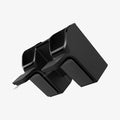 ACP08262 - Tesla Model 3 Highland - Freshener Adapter TO230H in Black showing the sides and bottom