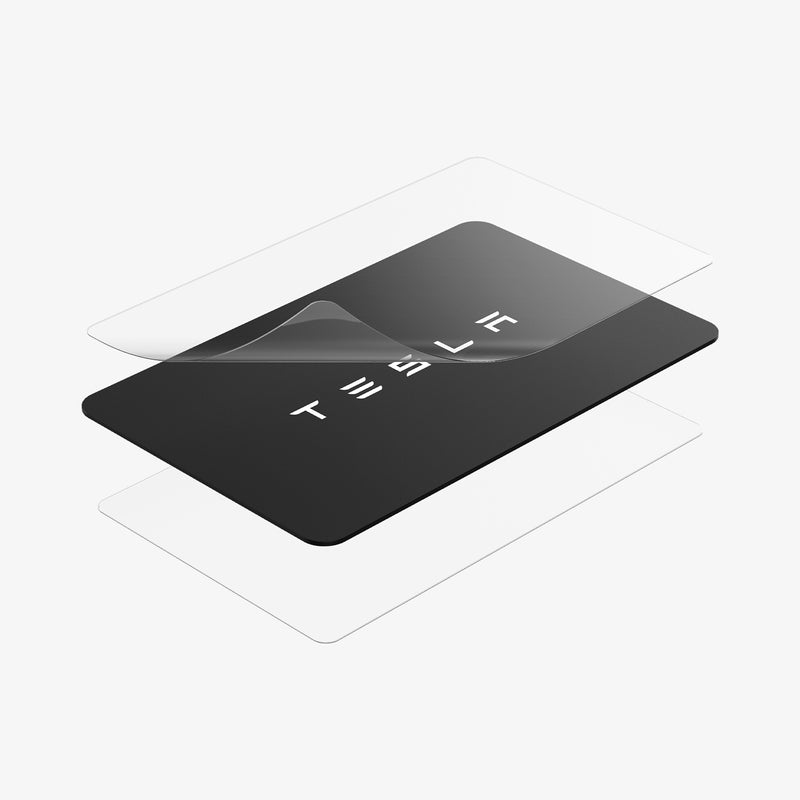 ACP07083 - Tesla AirFit Key Card Holder showing the multiple layers hovering near keycard