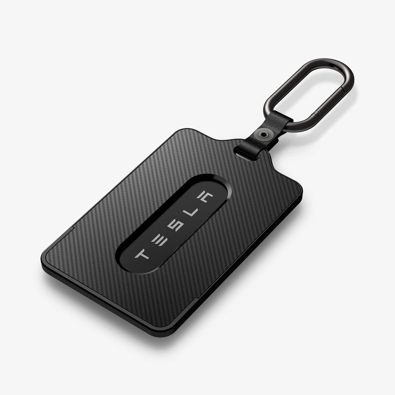 ACP07083 - Tesla AirFit Key Card Holder showing the back with carabiner
