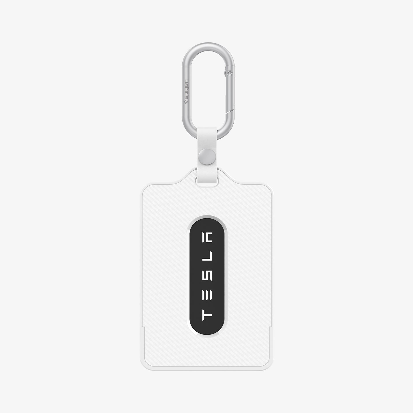 ACP11404 - Tesla Key Card Holder | TO243 1 Pack in White showing the back with keycard in slot