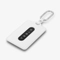 ACP11405 - Tesla Key Card Holder | TO243 2 Pack in Black & White showing the front with carabiner