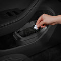 ACP09184 - Tesla Series Car Trash Bin TO282 H showing putting trash. 