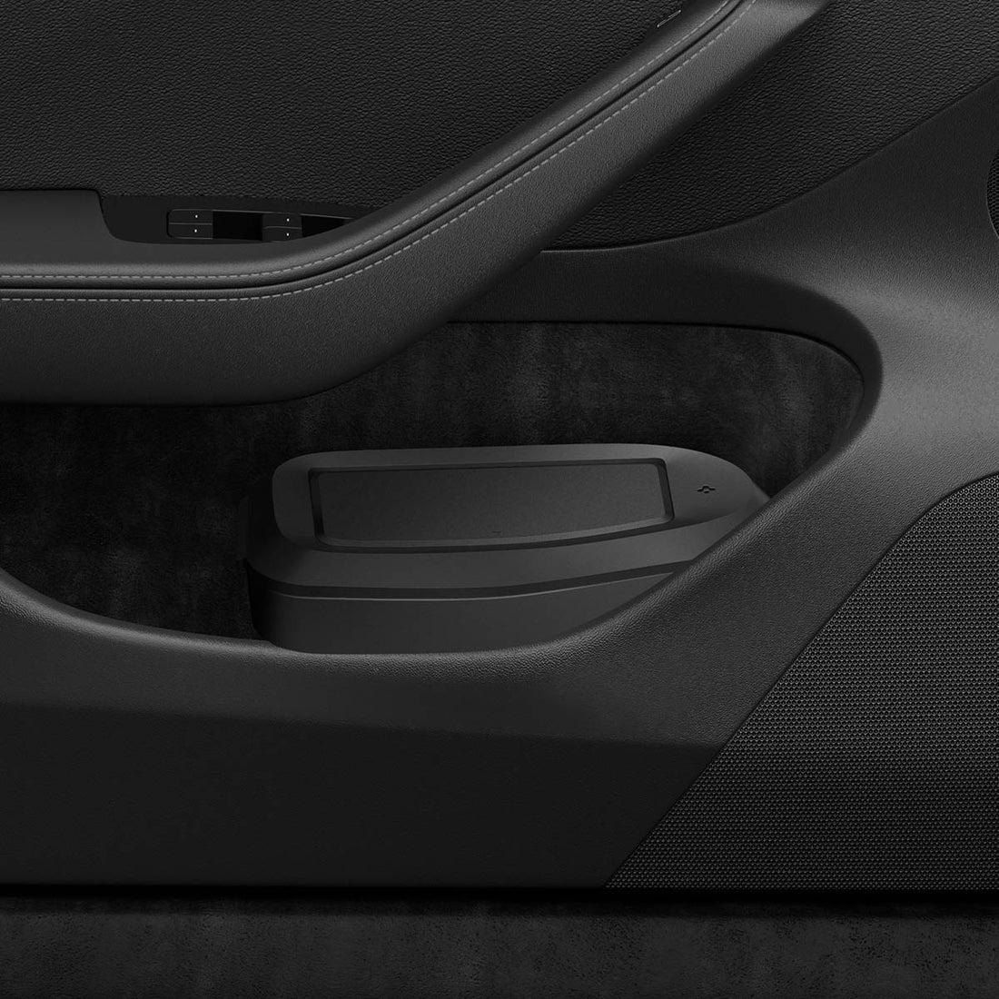 ACP09184 - Tesla Series Car Trash Bin TO282 H showing putting trash. 