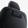 ACP09201 - Tesla Model 3 (2017-2023) Car Seat Hook TO283 in Black showing the front, partial side and bottom, while one of hook partially open