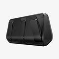 ACP09201 - Tesla Model 3 (2017-2023) Car Seat Hook TO283 in Black showing the front, partial side and bottom, one of the hook partially open