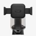 ACP08312 - Universal Dashboard Car Mount | TS35-1 showing front close-up render of car mount head with textured diagonal grip pad Spigen logo silicone padded bracket arms and bottom foot supports