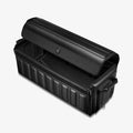ACP08855 - Trunk Organizer TSO100 in Black showing the partial top, partial front and side, partially lifted