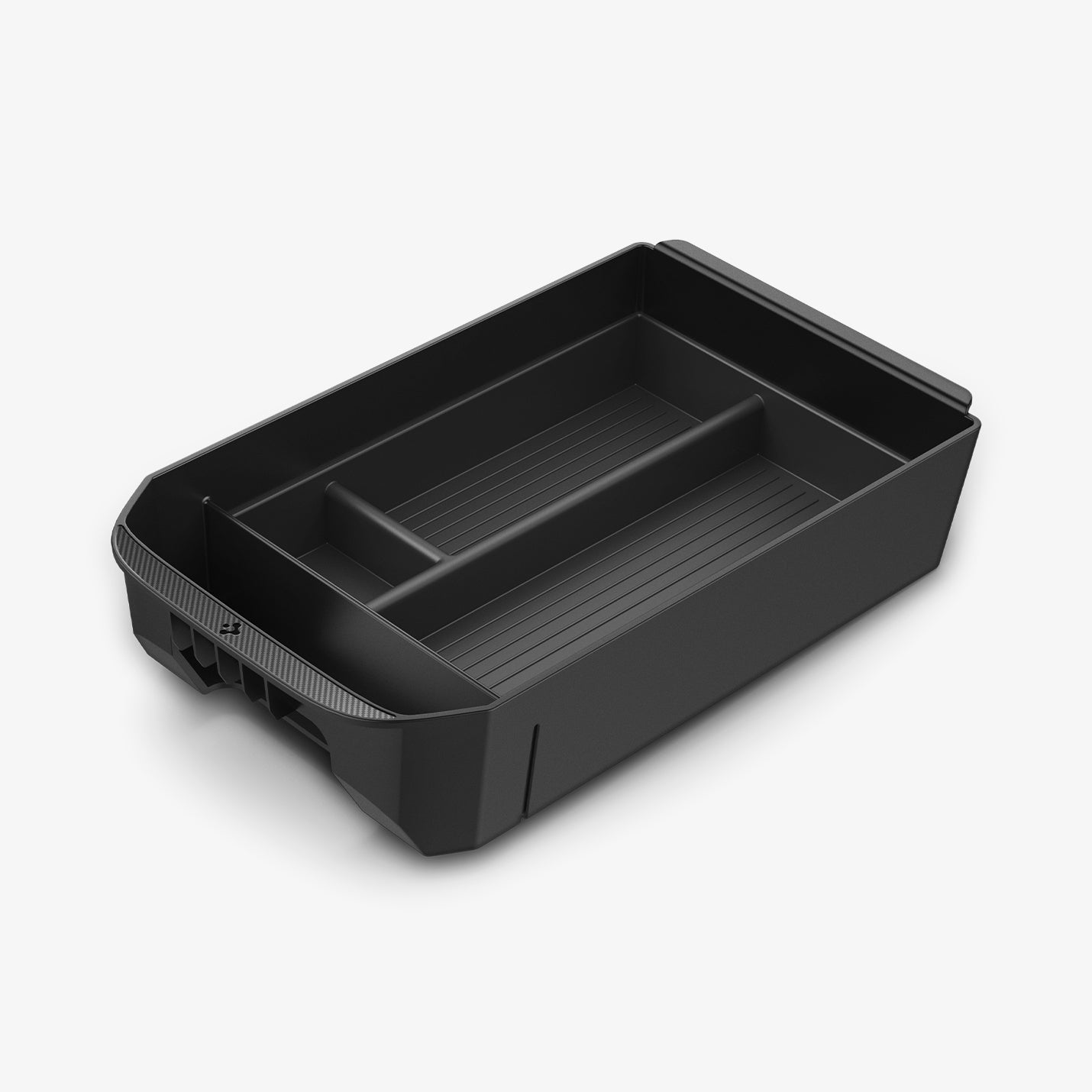 ACP08895 - Toyota Armrest Console Organizer TYO220 in Black showing the partial inner and sides