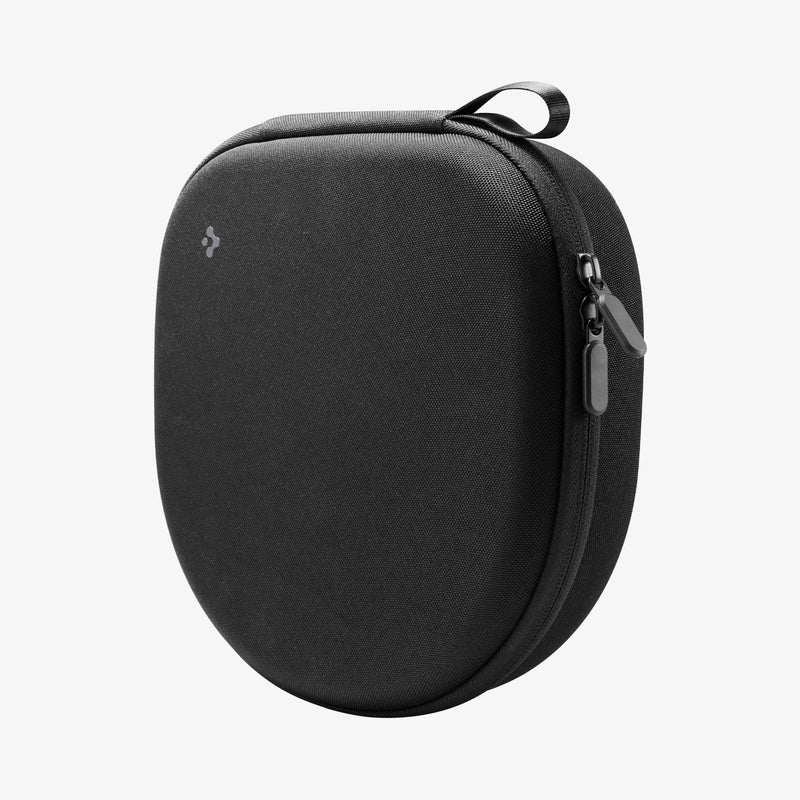 AFA07483 - Universal Headphone Klasden Pouch in Black showing the front and partial side of the case