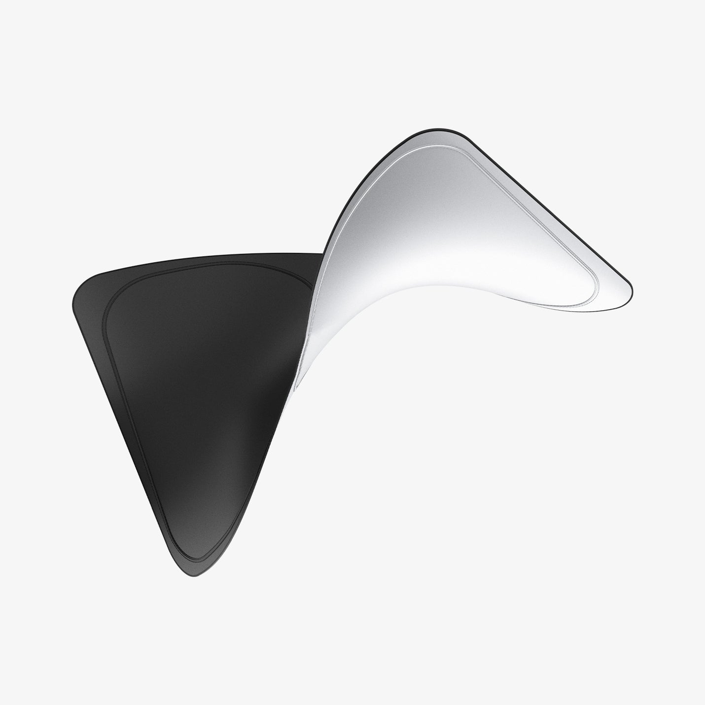 ACP11460 - Universal CryoShade UO260 M showing dual-layer construction with black outer fabric and silver reflective inner surface partially peeled apart