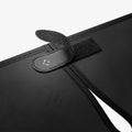 ACP11460 - Universal CryoShade UO260 M showing close-up of velcro strap and branded leather tab fastener on black fabric edge