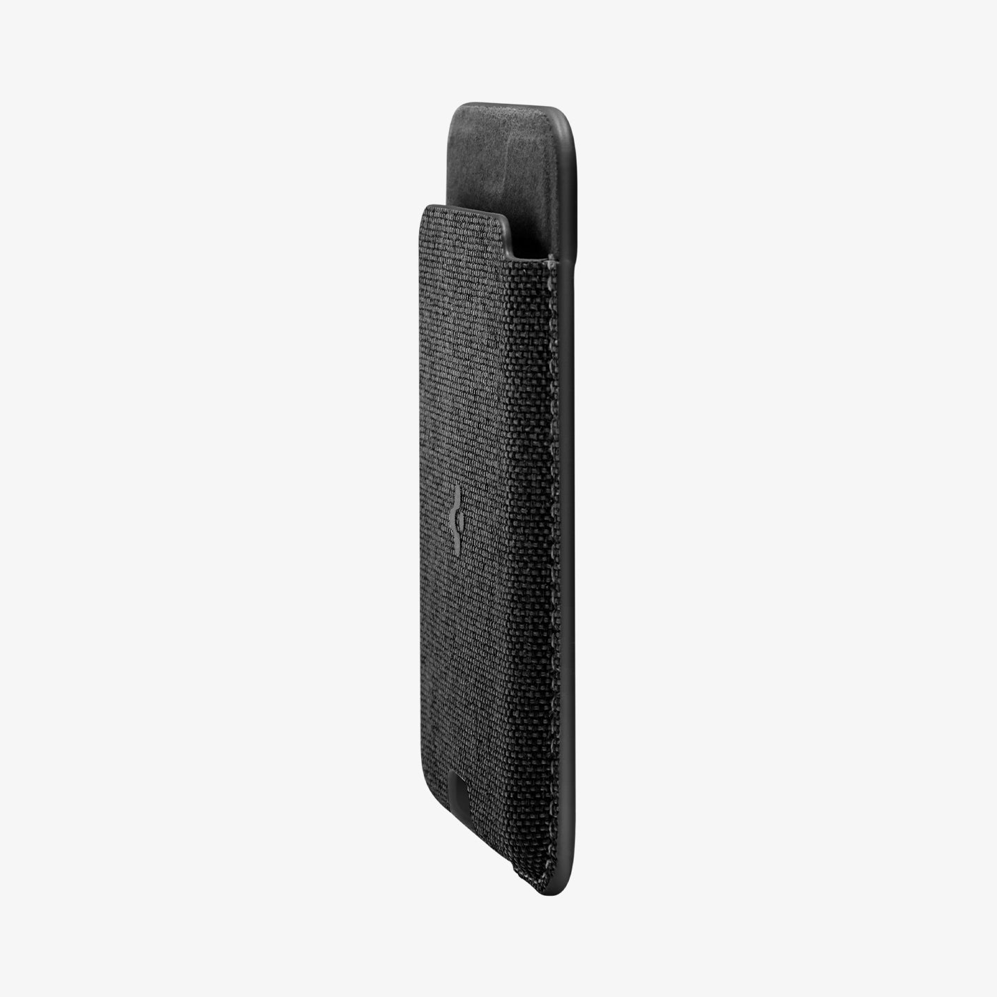 AFA07402 - MagSafe Card Holder Urban Fit (MagFit) in Black showing the partial front and side