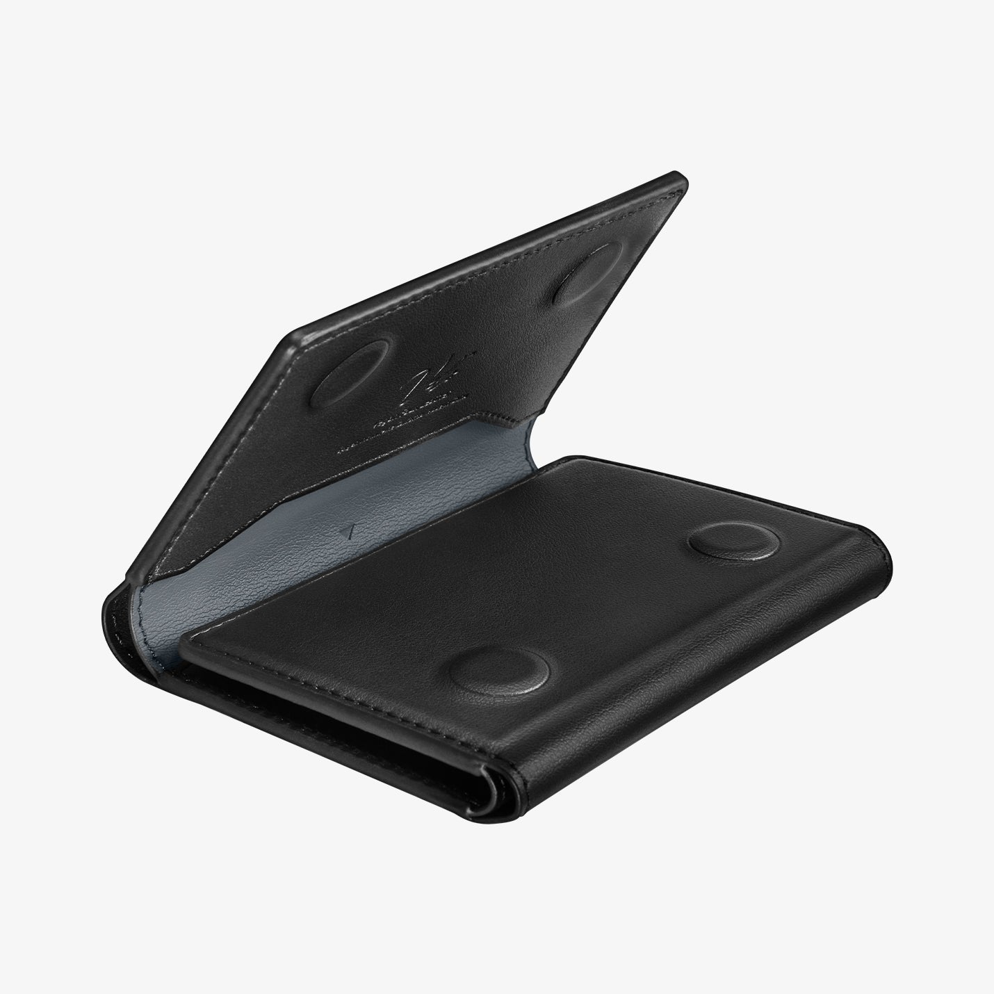 AFA09133 - MagSafe Card Holder Valentinus S (MagFit) in Black showing the partial inner and sides