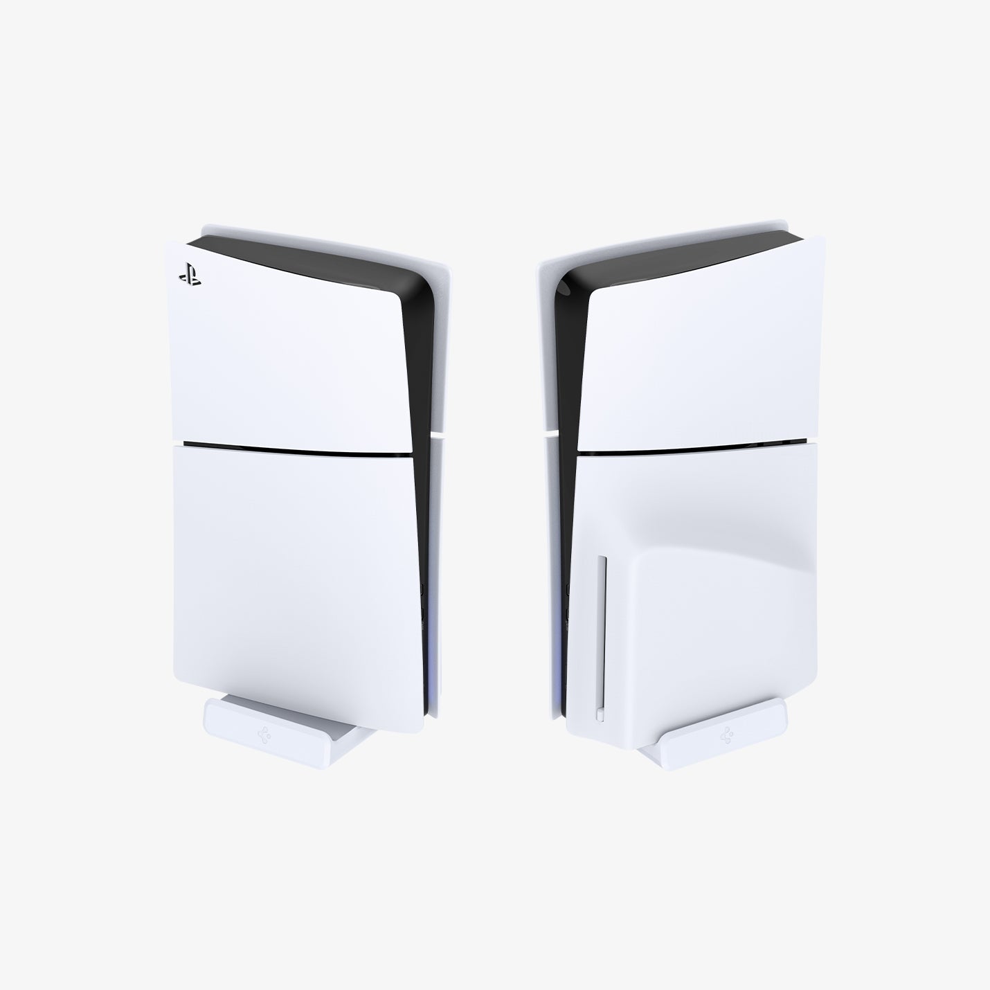 AGP08541 - PlayStation 5 Slim Console Mount VG210 in White showing the front