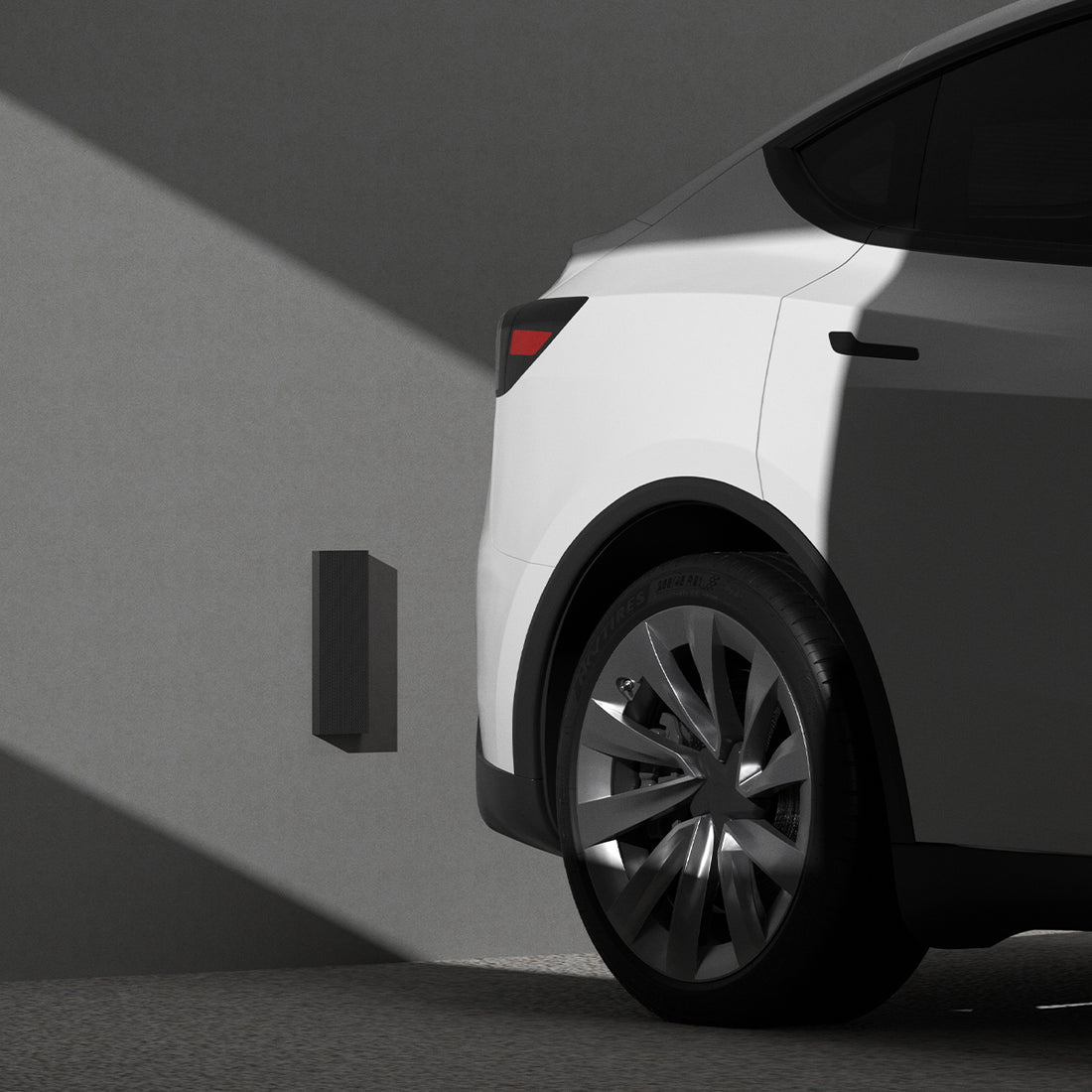 ACP10400 - Garage Wall Protector | WP100 showing the wall protector against the vehicle's back