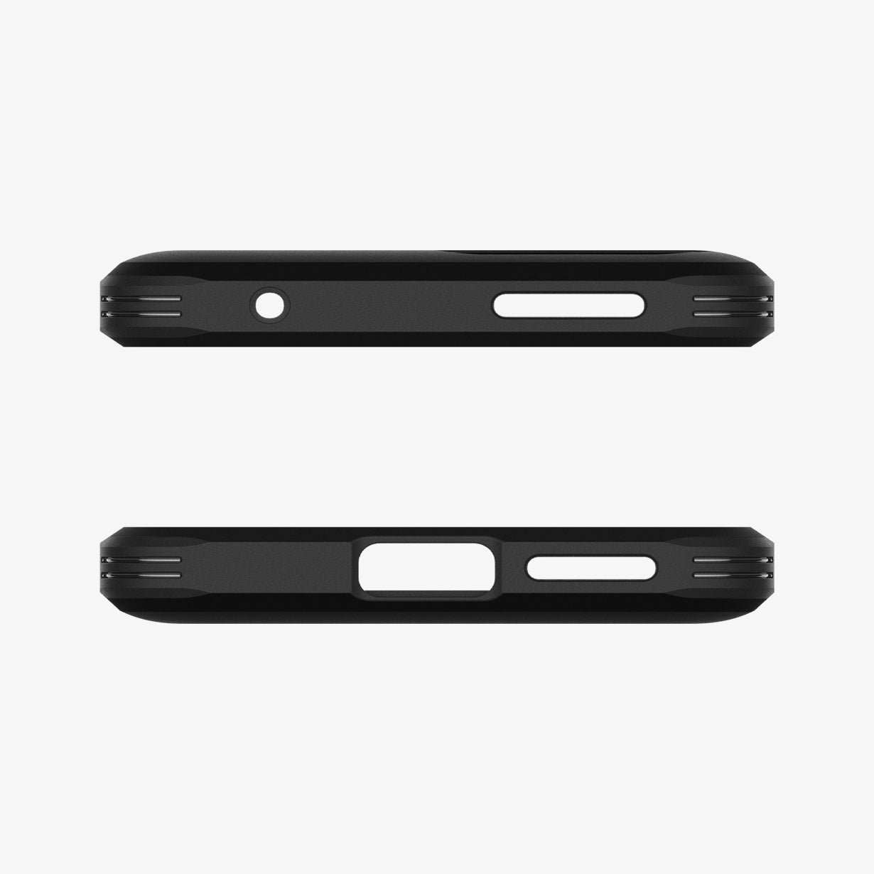 ACS03863 - Xiaomi 11T Pro Tough Armor Case in Black showing the top and bottom
