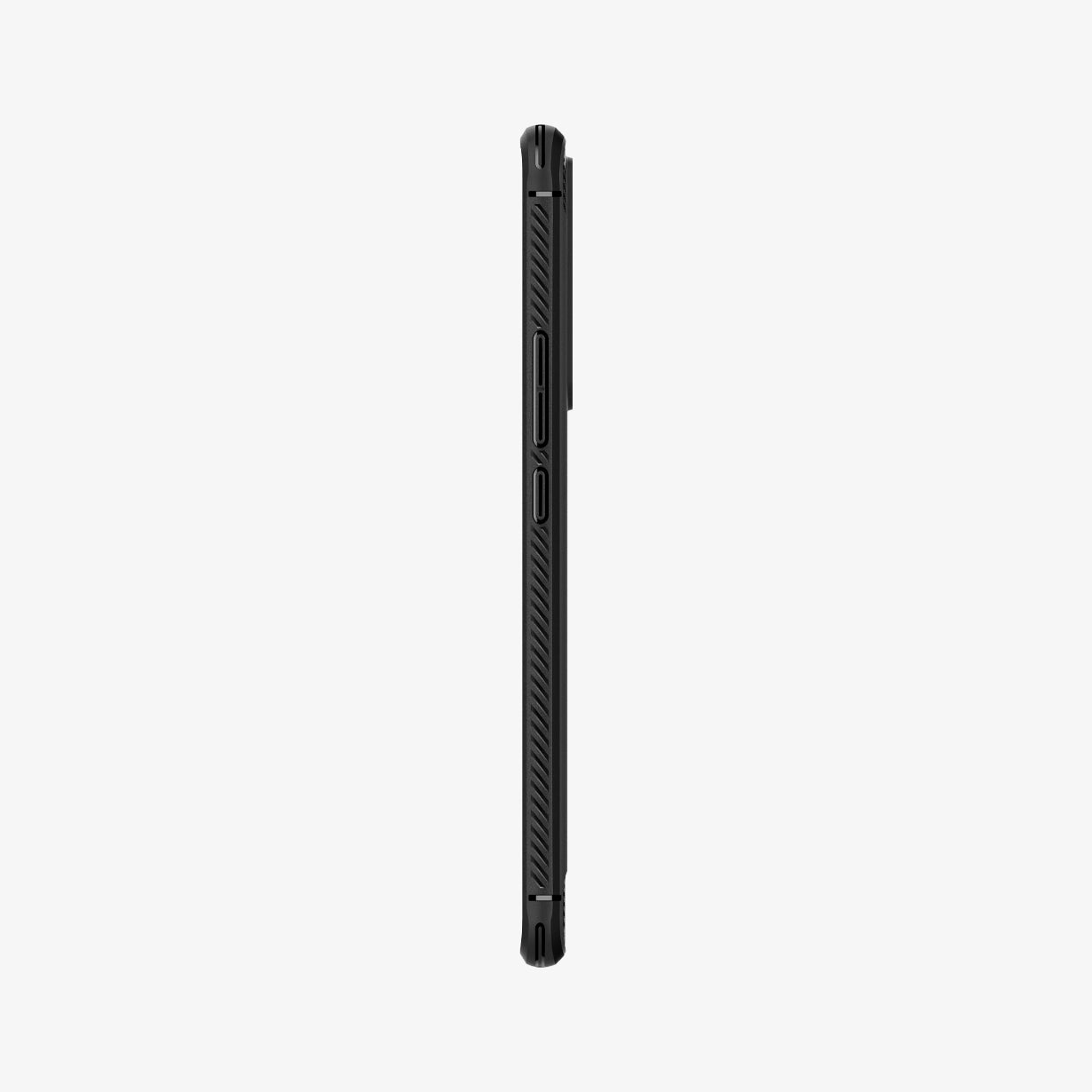 ACS04361 - Xiaomi 12 Pro Rugged Armor Case in Matte Black showing the side