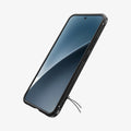 ACS08859 - Xiaomi 15 Case Rugged Armor in Matte Black showing the 
front and partial side