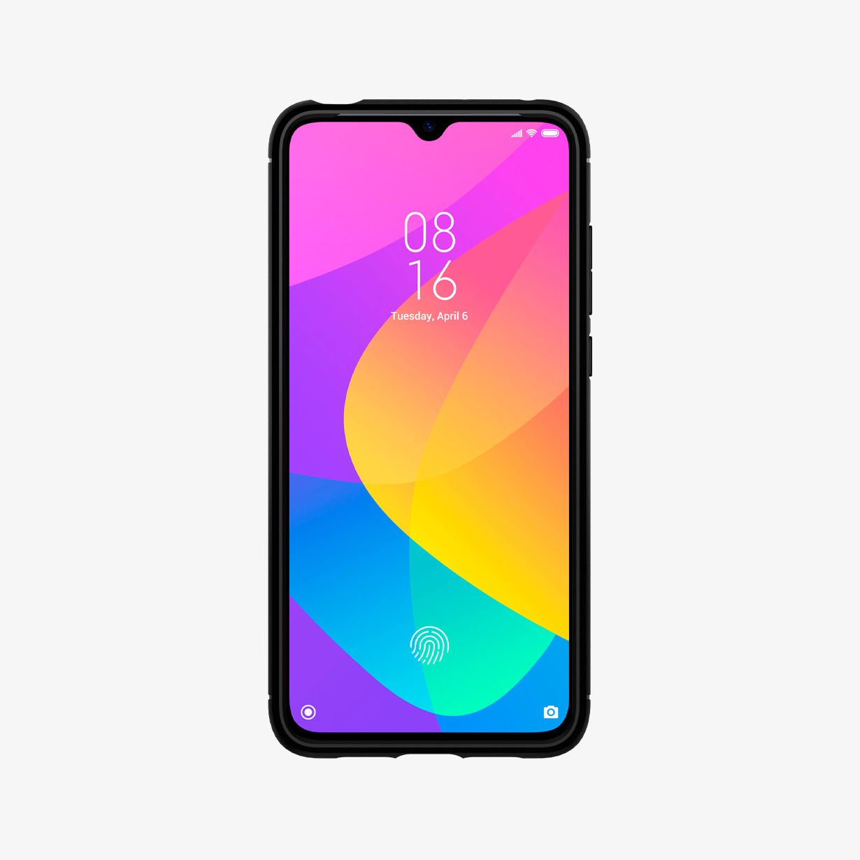 S52CS26400  - Xiaomi Mi 9 Lite Case Rugged Armor in  Matte Black showing the front