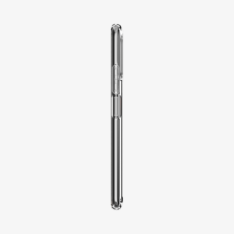 ACS03142 - Xiaomi POCO F3 Ultra Hybrid Case in Crystal Clear showing the side