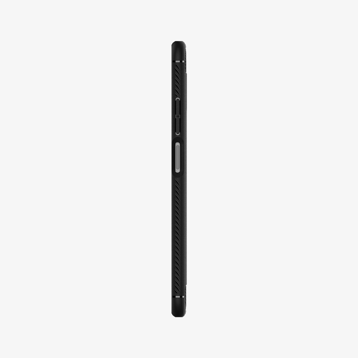 ACS02063 - Xiaomi Redmi Note 10 Case Rugged Armor in Matte Black showing the side