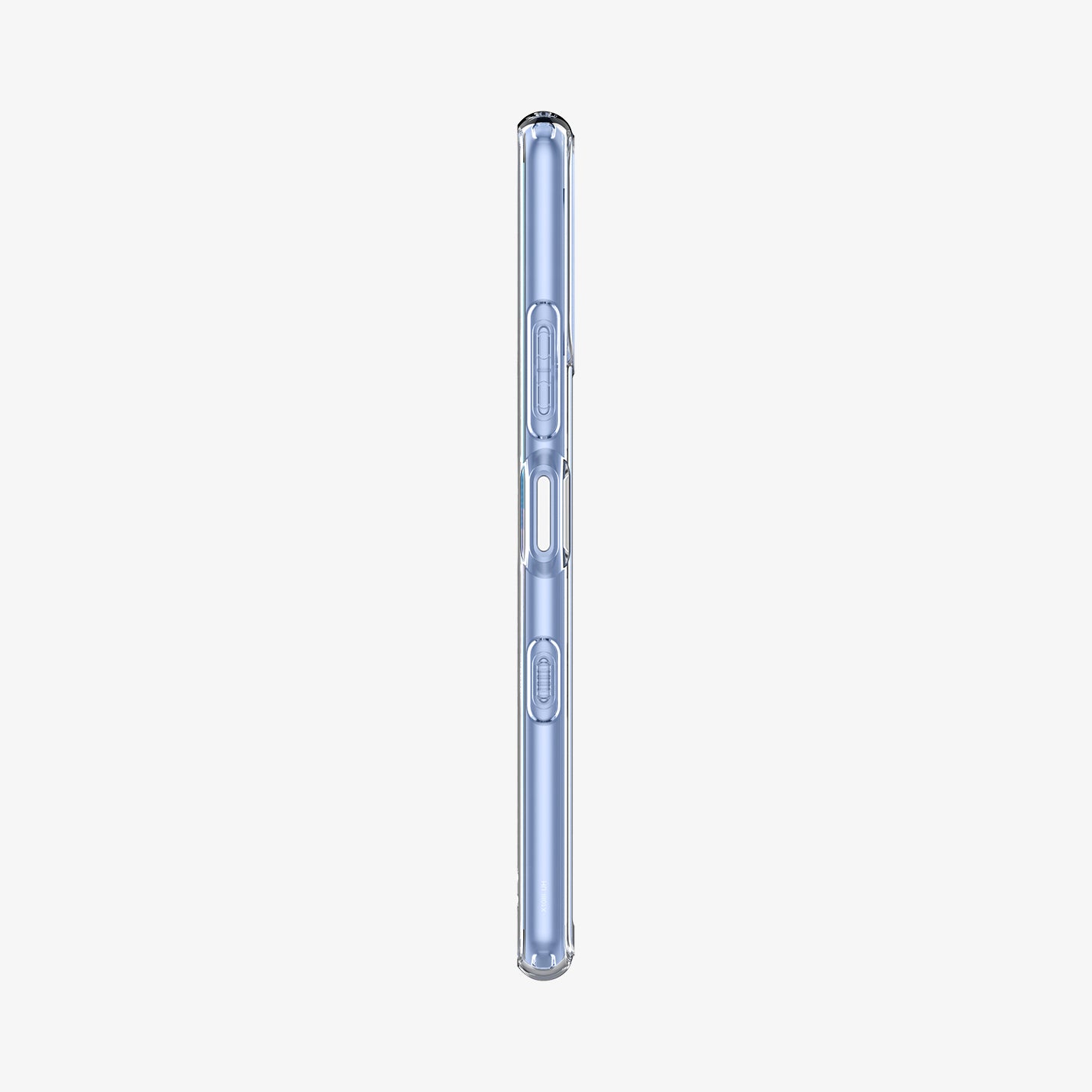 ACS03130 - Sony Xperia 10 III Case Ultra Hybrid in crystal clear showing the side
