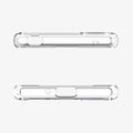 ACS03131 - Sony Xperia 1 III Case Ultra Hybrid in crystal clear showing the top and bottom